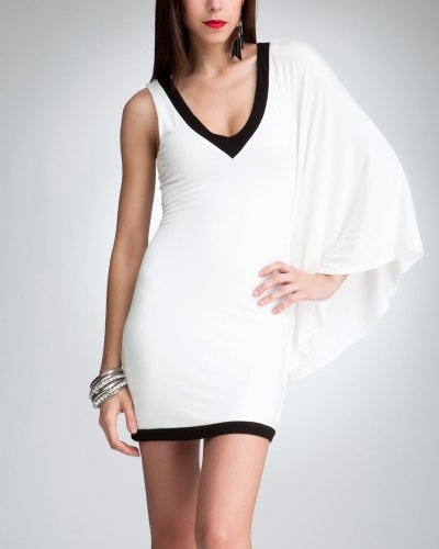 V-Neck Kimono Sleeve Bodycon Dress - bebe Addiction ( bebe Night Out dress ) รูปที่ 1