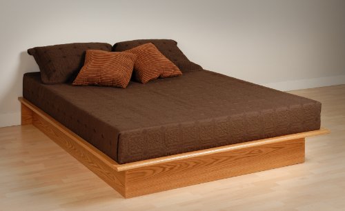 Prepac OBD-5475 - Oak Double Platform Bed (Oak)  รูปที่ 1