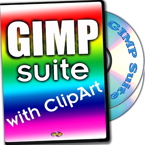 GIMP suite with full-size images ClipArt and printed Quick Reference Card for Windows and Mac OS X, 2-DVDs set  [Windows, Mac OS X DVD-ROM] รูปที่ 1