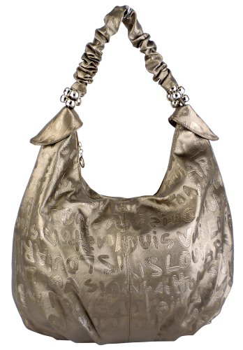 Designer Inspired Copper Graffiti Slouchy Oversized Hobo Purse Satchel Tote Bag Handbag ( MG Collection Hobo bag  ) รูปที่ 1