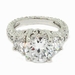 รูปย่อ Sterling Silver Classic Engagement Ring w/Round Brilliant White CZ ( Alljoy ring ) รูปที่3