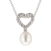 รูปย่อ Sterling Silver Pendant with Freshwater Cultured Pearl, 16+2" ( Amazon.com Collection pendant ) รูปที่1