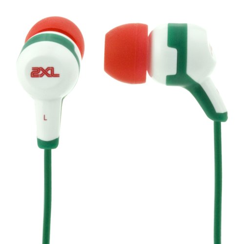 2XL 2X-002N Spoke Nuevo Sonido In-Ear Headphones (Red, White, Green) ( 2XL Ear Bud Headphone ) รูปที่ 1