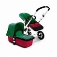 Bugaboo Cameleon Stroller - Red Base - Green Fleece