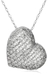 รูปย่อ 14k White, Yellow, or Rose Gold Diamond Pave Heart Pendant (5/8 cttw, I-J Color, I2-I3 Clarity) ( Amazon.com Collection pendant ) รูปที่3