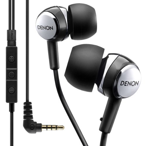 Denon AH-C260R Mobile Elite In-Ear Headphones with 3-Button Remote and Microphone (Black) ( Denon Ear Bud Headphone ) รูปที่ 1