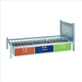 Locker Metal Twin Size Bed with 3 Storage Drawers 