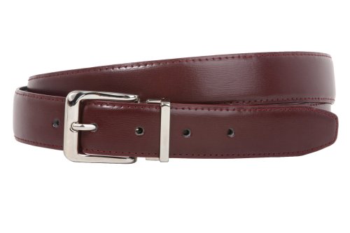 1 1/8 Inch Clamp On Single Loop Silver One Size Fits All Feather Edged Faux Leather Belt  รูปที่ 5