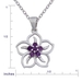 รูปย่อ Sterling Silver Amethyst Flower Pendant, 18" ( Amazon.com Collection pendant ) รูปที่3