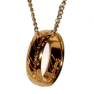 OFFICIALLY LICENSED Lord of the Rings, Frodo's One Ring of Power Pendant  รูปที่ 1