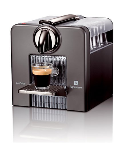 Nespresso C185T Le Cube Automatic Espresso Machine, Titan Gray รูปที่ 1