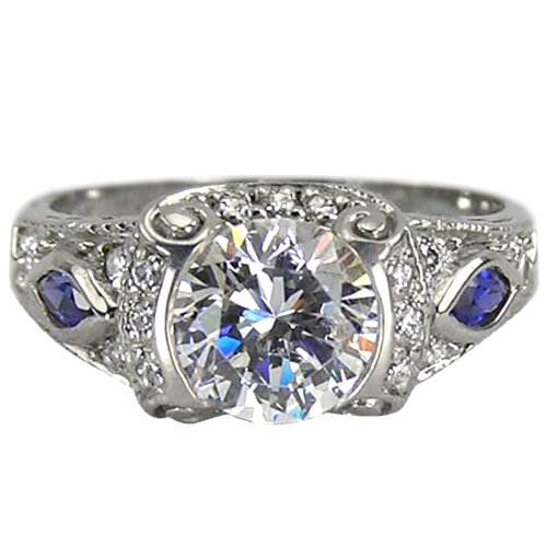 Antique Diamond Sapphire Ring ( Da'Carli ring ) รูปที่ 7