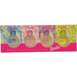 BARBIE VARIETY by Mattel Gift Set for WOMEN: SET-4 PIECE MINI VARIETY WITH BARBIE MODEL, BARBIE PRINCESA, BARBIE AVENTURA, BARBIE SIRENA & ALL ARE EDT .2 OZ MINIS ( Women's Fragance Set) รูปที่ 1