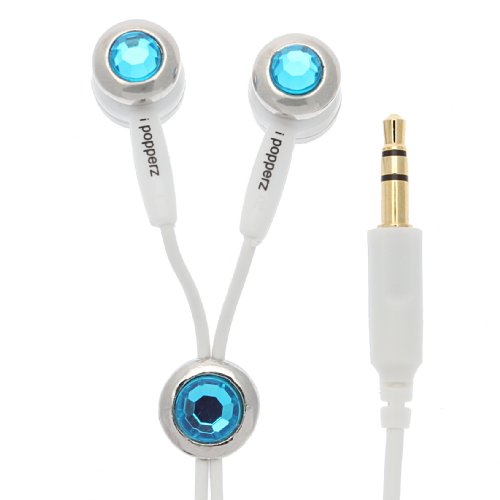 iPopperz IP-JLZ-3003 Blue Crystalline Jewels Ear Bud ( Victory Ear Bud Headphone ) รูปที่ 1