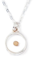 Sterling Silver Mustard Seed Pendant by Bob Siemon, 18