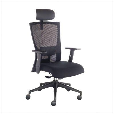 High Back Mesh Task Chair Finish: Black (Black) รูปที่ 5