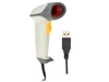 รูปย่อ Laser Barcode Scanner 9800 (Automatic laser scanner)white (black cable)  รูปที่1