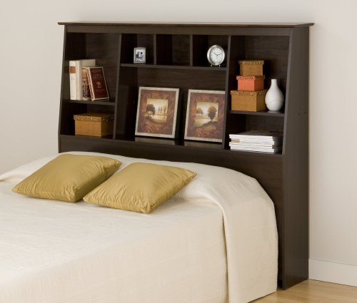 Prepac Espresso Tall 12 Drawer Storage Platform Bed  รูปที่ 4