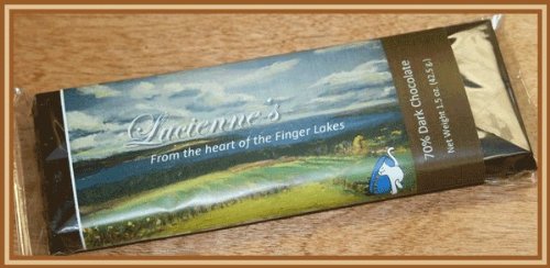 Lucienne's 70% Chocolate Bar. Handmade using All Natural Ingredients and the Finest Quality Ecuadorian Chocolate. 1.5 oz. ( Lucienne's Chocolate Gifts ) รูปที่ 1