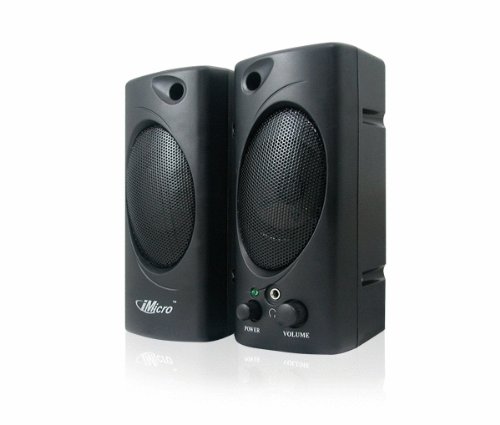 iMicro IMD693B 2.0 Channel Plastic Multimedia Speaker System (Black) ( iMicro Computer Speaker ) รูปที่ 1