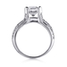 รูปย่อ Sterling Silver 925 Round Cubic Zirconia CZ Ring - Women's Engagement Wedding Ring ( BERRICLE ring ) รูปที่4