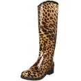 dav Women's English Leopard Knee-High Boot ( Riding shoe dav )