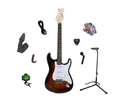Legacy Solid Body Electric Guitar, Sunburst, w Accessory Bundle ( Legacy guitar Kits ) )