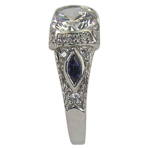 Antique Diamond Sapphire Ring ( Da'Carli ring ) รูปที่ 4