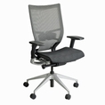 Nuvo Executive High Back Mesh Chair with Headrest Charcoal Mesh (Charcoal)