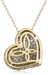 รูปย่อ 14k White, Yellow, or Rose Gold Diamond Pave Heart Pendant (5/8 cttw, I-J Color, I2-I3 Clarity) ( Amazon.com Collection pendant ) รูปที่2