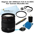 Sigma 18-200mm f/3.5-6.3 DC Lens for Canon Digital SLR Cameras with 62mm UV + Cleaning Package ( Sigma Len )