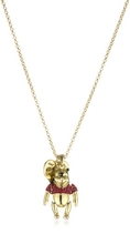 Disney Couture Winnie the Pooh Gold Plated Movable Pendant With Ruby Stones ( Disney Couture pendant )