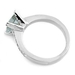 รูปย่อ 1.15ct Blue Aquamarine 14k White Gold Engagement Ring ( Bell Jewels ring ) รูปที่2
