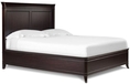 Magnussen B1444 Generations Warm Russet Finish with Brushed Nickel Hardware Wood King Platform Bed (wood bed)