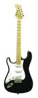 Main Street Double Cutaway Left Handed Electric Guitar in Black ( Main Street guitar Kits ) ) รูปที่ 1