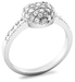 รูปย่อ 10k White Gold Pave Heart Ring (3/8 cttw, J-K Color, I2-I3 Clarity) ( Amazon.com Collection ring ) รูปที่2