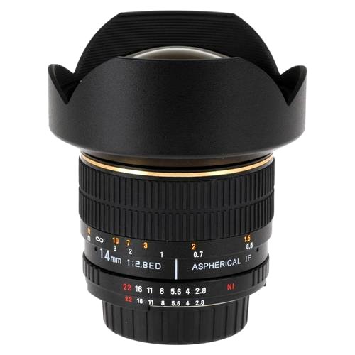 Bower 14mm f/2.8 Manual Focus Aspherical Super Wide Angle Lens for Sony Alpha Digital SLR Cameras ( Bower Len ) รูปที่ 1