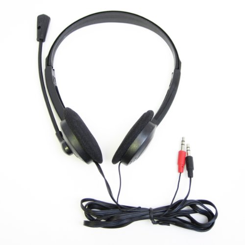 GSI Standard Wired Over-The-Head Headphones with Microphone - 3.5 Stereo Pin, Connects to All PC, Laptop, Notebook, CD/DVD Players and Gaming Devices ( GSI Ear Bud Headphone ) รูปที่ 3