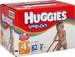 Huggies Snug & Dry Disney Baby Diapers Size 4 (22-37 lb), 82.0 CT (2 Pack) ( Baby Diaper Huggies ) รูปที่ 1