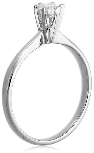 14k White or Yellow Gold Round Diamond Solitaire Engagement Ring (1/3 ct, H-I Color, SI2-I1 Clarity) ( Amazon.com Collection ring ) รูปที่ 3