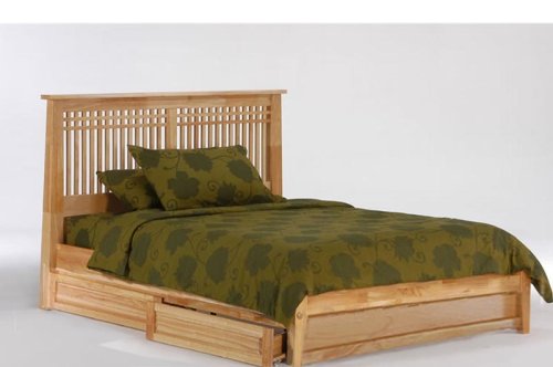Solstice Eastern King Platform Bed w/ Natural Finish plus 2-Drawer Set (Oak bed) รูปที่ 1