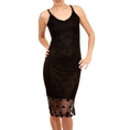 Beautiful Black Crocheted Lace & Beaded Dress ( By Deep Los Angeles Night Out dress )