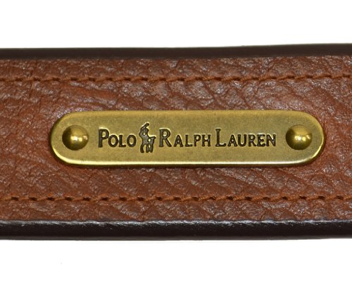 Polo Ralph Lauren Men's Leather Belt in Brown-32 (leather belt ) รูปที่ 4