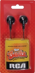 RCA HP56BK 13mm Ear Buds (Black) ( RCA Ear Bud Headphone )