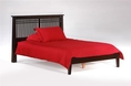 Solstice Eastern King Platform Bed w/ Dark Chocolate Finish (Oak bed)