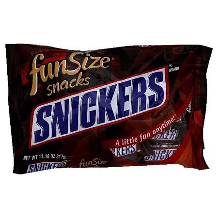 Snickers Chocolate Bars Fun Size Bag 11.18 oz (Pack of 24) ( Snickers Chocolate ) รูปที่ 1