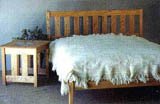 Mission Maple Wood Platform Bed Frame - Twin  รูปที่ 3