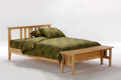 Thyme Twin Platform Bed w/ Natural Finish (Oak bed) รูปที่ 7