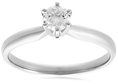 14k White or Yellow Gold Round Diamond Solitaire Engagement Ring (1/3 ct, H-I Color, SI2-I1 Clarity) ( Amazon.com Collection ring )