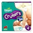 Pampers Cruisers Diapers Size 4 22-37 Lbs, 27.0 CT (3 Pack) ( Baby Diaper Pampers )